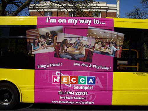 Mecca Bingo Uses Bus Advertising
